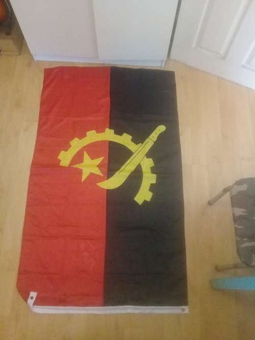 LOT Of MIlitary Badges, Soviet Water Bottle and Angolan Flag